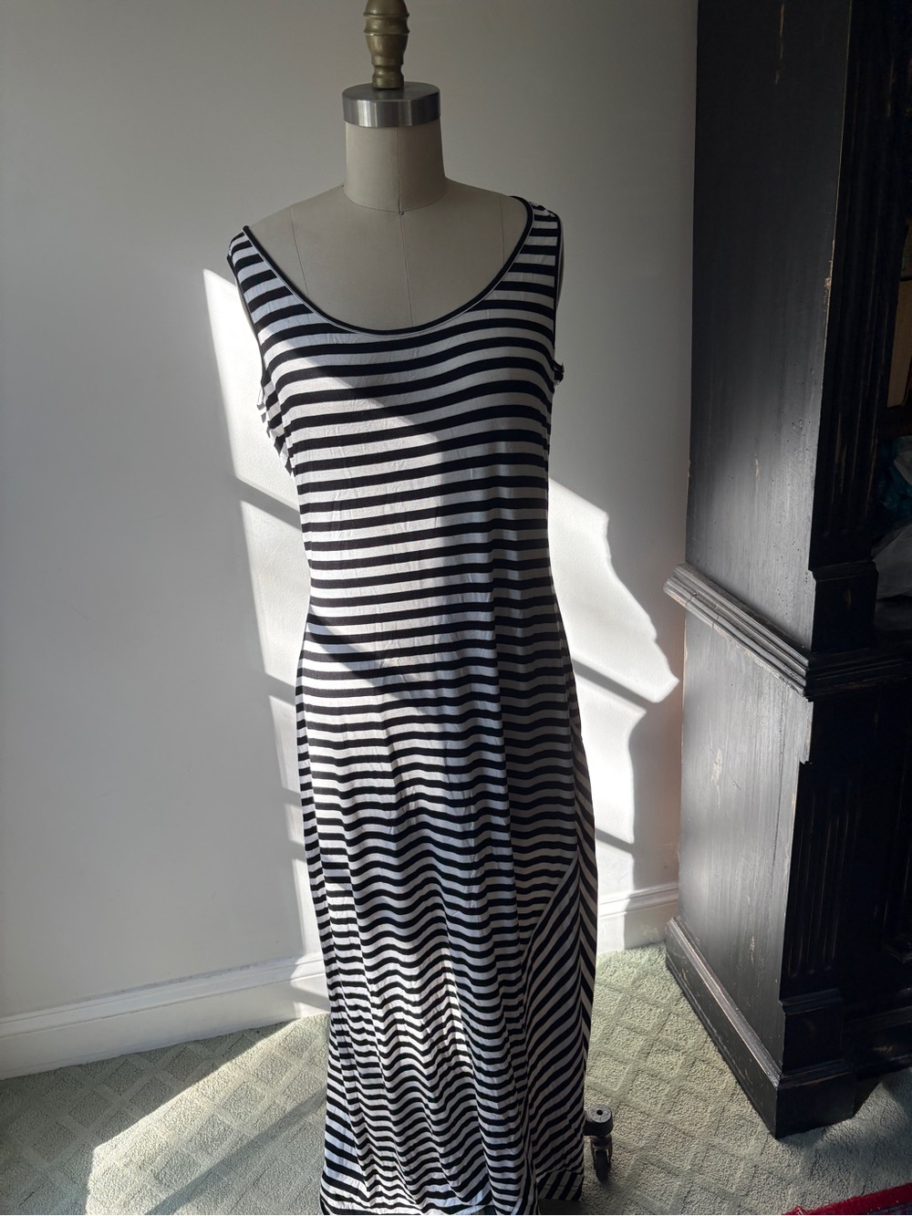 Calvin Klein Striped Maxi Dress